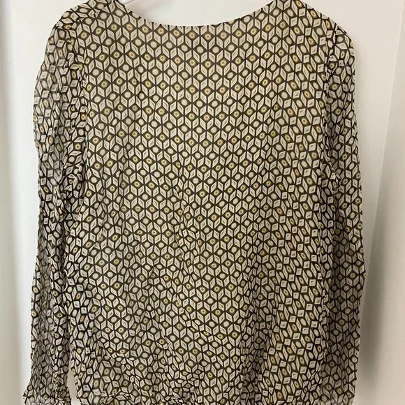 Alice Rinaldi Abstract Geometric Print Blouse Large - Picture 2 of 4